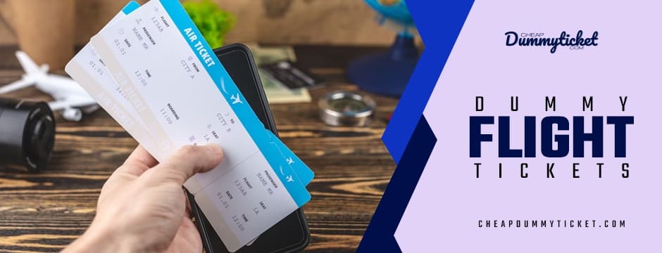 dummy flight tickets