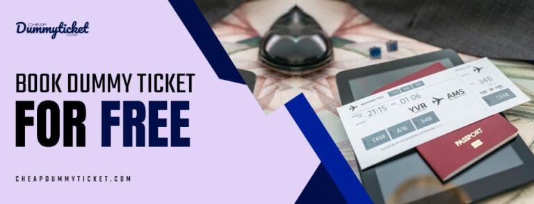 Book Dummy Ticket For Free