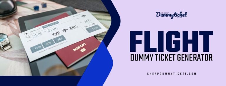 Flight Dummy Ticket Generator