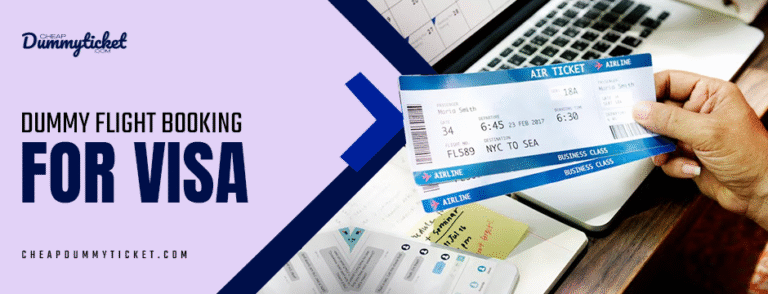 dummy flight booking for visa