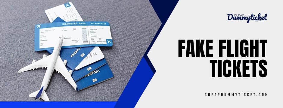 fake flight tickets