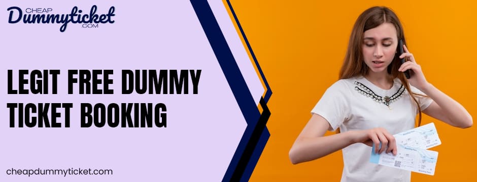 Legit free dummy ticket book