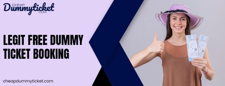 Legit free dummy ticket booking