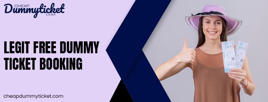 Legit free dummy ticket booking