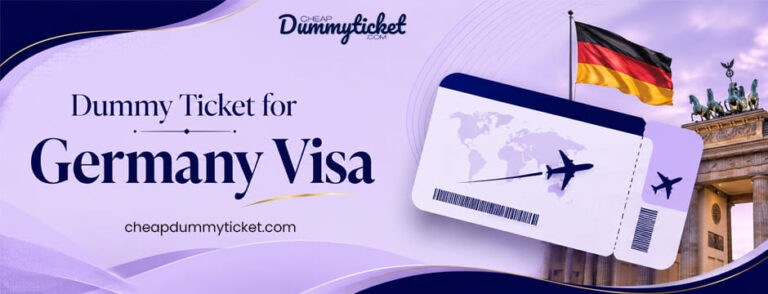 Dummy Ticket For Germany Visa