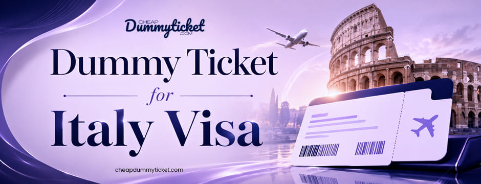 Dummy Ticket for Italy