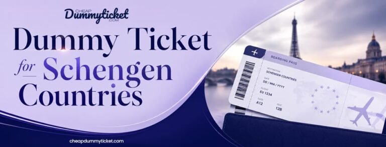 Dummy Ticket for Schengen Country