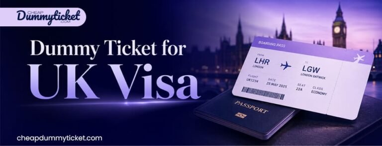 Dummy Ticket for UK Visa Application