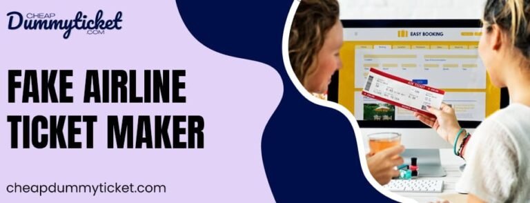 Fake Airline Ticket Making