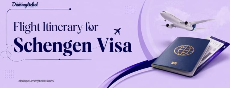 Flight Itinerary for Schengen Visa