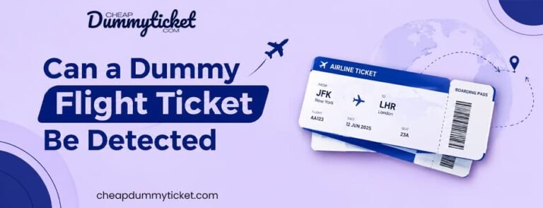 Can a Dummy Flight Ticket Be Detected