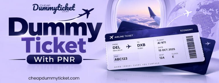 Dummy Ticket With Live PNR