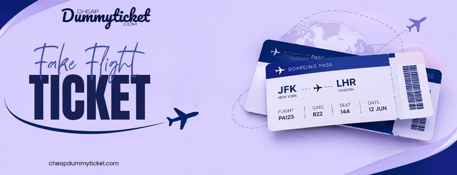Fake Flight Ticket