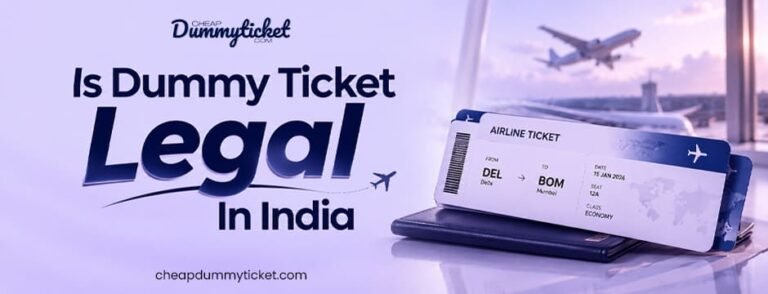 Is dummy ticket legal in India