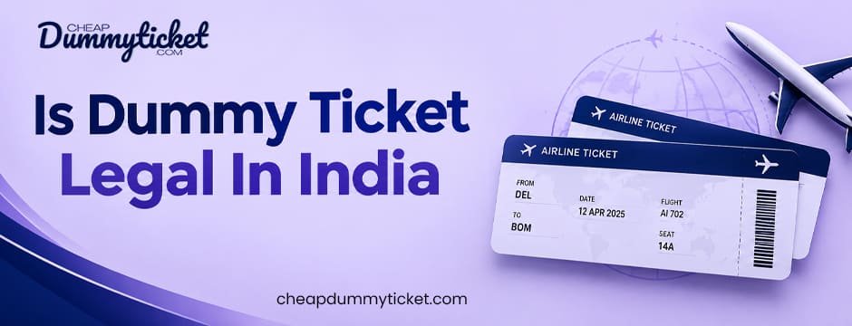 dummy ticket legal in India