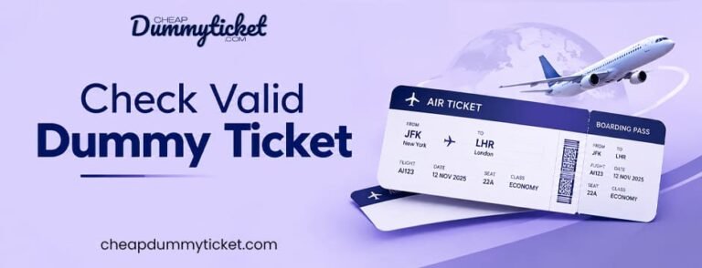 valid dummy ticket